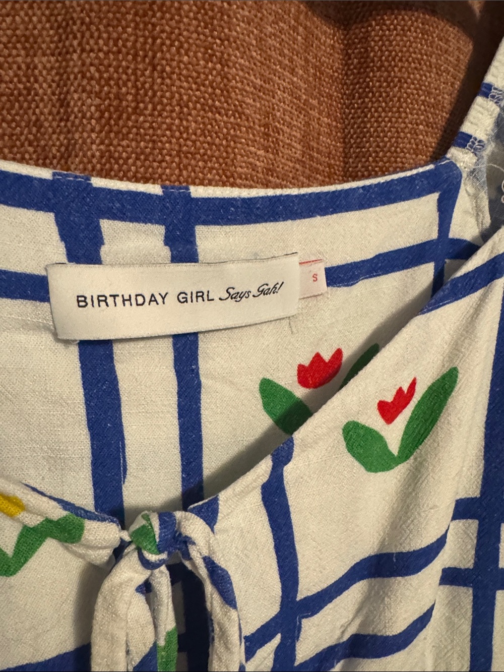 Birthday Girl/Lisa Says Gah mini Tulip Print Dress - Picture 2 of 4
